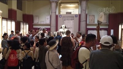 زحام بالمتحف المصري بالتحرير احتفالا بمئوية توت عنخ آمون | صور