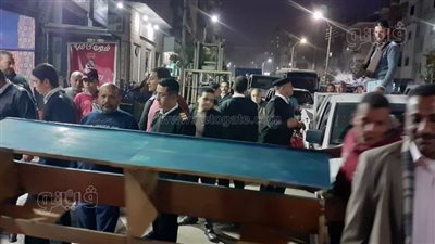 رفع وإزالة 669 حالة إشغالات متنوع والتحفظ على 55 شيشة ببني سويف