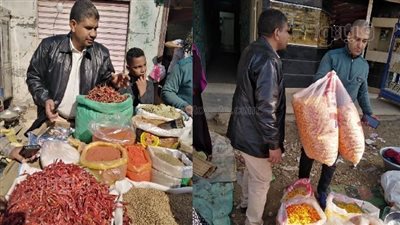 إعدام كمية من مخلفات الشيبسي في حملة على سوق إهناسيا ببني سويف