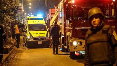 إخماد حريق نشب بسوق الجملة في مدينة 6 أكتوبر