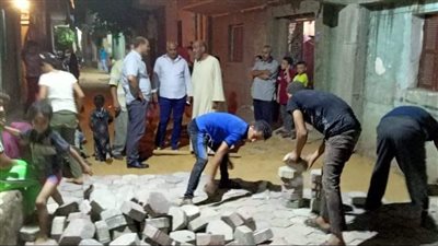 إنارة شوارع البكباشي بجنوب الجيزة بلمبات ليد | صور