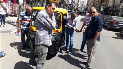 التحفظ على 11 توكتوك فى المنتزة بالاسكندرية 