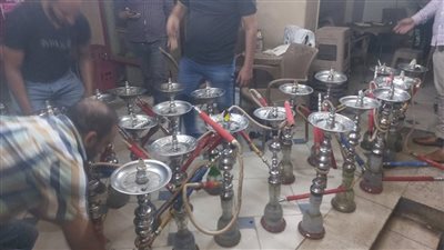 مصادرة 150 شيشة خلال حملة بغرب أسيوط |صور 