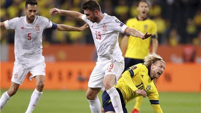 منتخب إسبانيا يسقط أمام السويد 2/1 بتصفيات كأس العالم