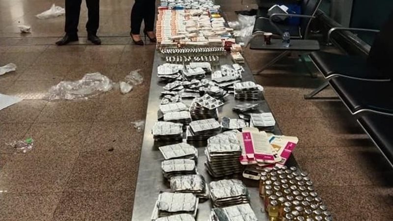 المضبوطات بحوزة رجال