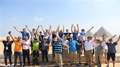 الأهرامات تستقبل وفود بطولة العالم للناشئين لدراجات المضمار