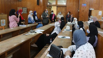 ٢٠ صورة ترصد بدء تنفيذ خطة تطعيم الطلاب القدامى بجامعة المنصورة