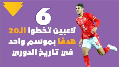 6 لاعبين تخطوا الـ20 هدفًا بموسم واحد في تاريخ الدوري| فيديوجراف