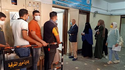 استمرار العمل بمركز تطعيم كورونا واستخراج الشهادات بصحة الشرقية 