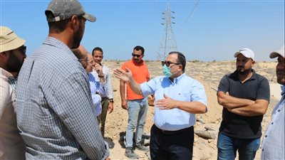 نائب محافظ شمال سيناء يتفقد الأعمال الجارية في محاور العريش الجديدة 
