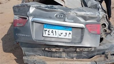 مصرع شخص وإصابة آخرين في حادث تصادم بالمنوفية