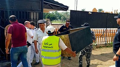 التحفظ على ١٩٣ مقعدا خلال حملة للإشغالات بالإسماعيلية | صور