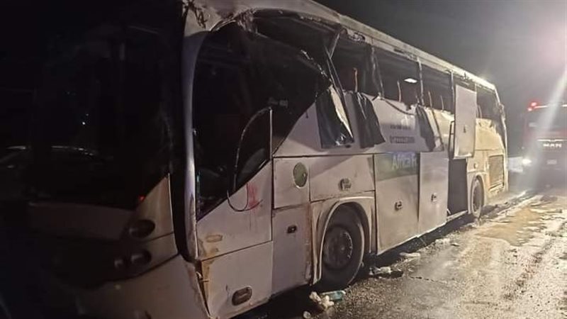 حادث انقلاب أتوبيس