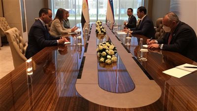 وزيرة التخطيط تلتقي نائب رئيس الوزراء بأوزباكستان