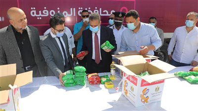 38 ألف كرتونة مواد غذائية و30 سرير غسيل كلوى من صندوق تحيا مصر للمنوفية