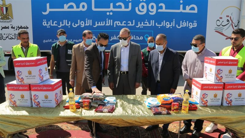 قافلة الخير تصل كفرالشيخ