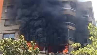 اللقطات الأولى لحريق شركة فى المهندسين.. وقصة نجاة الفنانة ميرفت أمين l فيديو