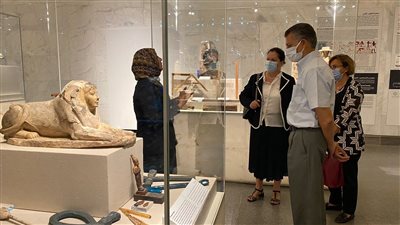 الأمين العام المساعد للأمم المتحدة يزور المتحف القومي للحضارة