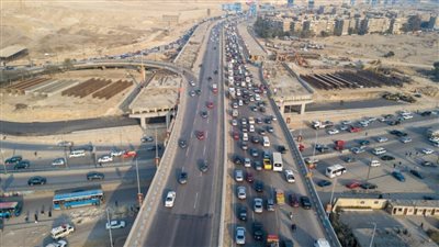 غلق مطلع دائري المنيب وصفط اللبن.. الحالة المرورية اليوم 