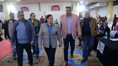 وكيل شباب الإسكندرية تتفقد عمومية النادي الأوليمبي |صور