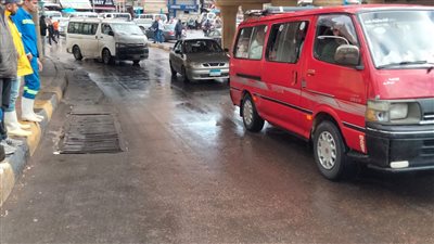 سقوط أمطار متوسطة على شرق الإسكندرية| صور 