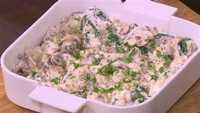 طريقة عمل الخرشوف بالسبانخ والبشاميل | فيديو 