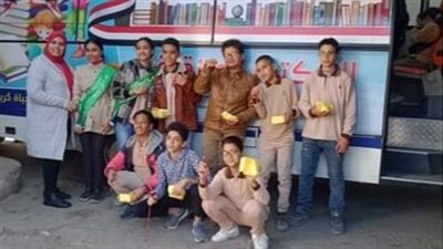 استمرار فعاليات حملة «اقرأ.. فكر.. لمستقبل أفضل» بمدارس البحيرة lصور