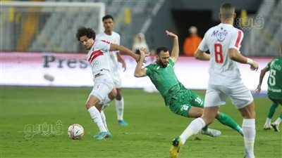 التعادل السلبي ينهي مباراة الزمالك والمصري بالشوط الأول |صور