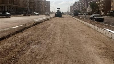 استمرار أعمال التطوير بمحور فؤاد عزيز غالي وميدان ٣٠ يونيو والطريق الدائري بالإسماعيلية