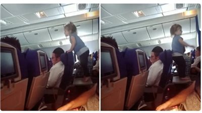 حكاية طفلة أثارت ذعر وغضب الركاب على متن طائرة 