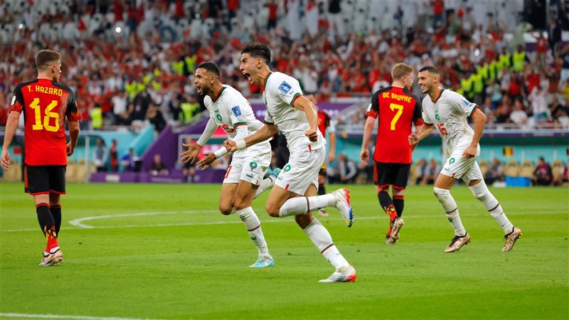 فرحة لاعبي منتخب