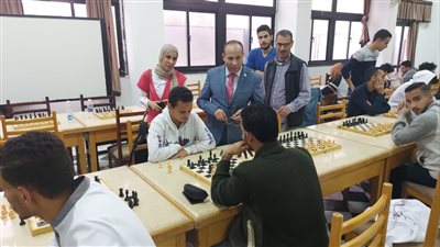 جامعة القناة تنظم مسابقة الشطرنج بمشاركة 75 طالبا | صور 