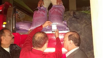 ضبط 8 أطنان أرز قبل بيعها في السوق السوداء بالغربية | صور