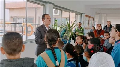 جولة توعوية لطلبة المنتزه التعليمية بمحطة مياه شرب المعمورة