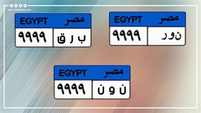 لوحات معدنية مميزة تدخل المنافسة بـ450 ألف جنيه، دهب أبرزها