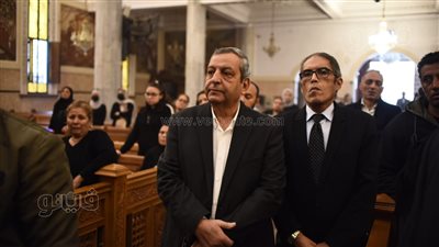 بدء قداس صلاة الجنازة على أمين إسكندر | فيديو وصور 