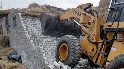 استمرار حملات إزالة التعديات على حرم الطرق بالشرقية 