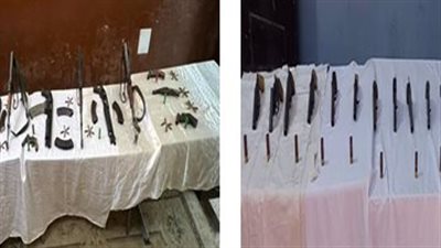 حملة أمنية بأسيوط تضبط 33 قطعة سلاح ناري وتنفذ 961 حكما قضائيا
