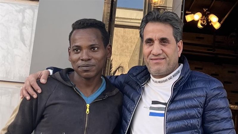 أحمد شيبة مع أحد