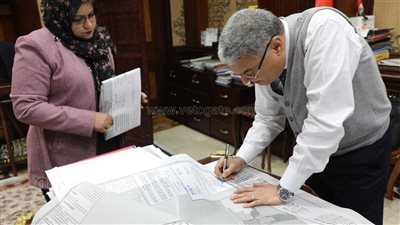 محافظ المنيا يعتمد المخطط التفصيلي لقرية دير البرشا بمركز ملوي