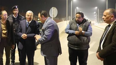 محافظ المنيا يتابع التشغيل التجريبي لكوبري ملوي أعلى الإبراهيمية