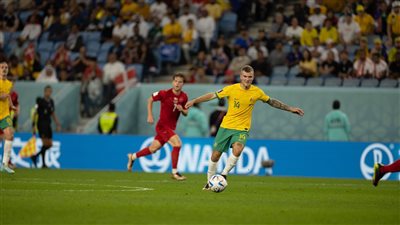 ماثيو ليكي يحرز هدف أستراليا الأول في الدنمارك 