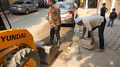 رفع كفاءة الشوارع والطرق.. والتصدي لإشغالات المحلات بالجيزة| صور