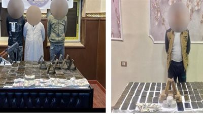 ضبط كمية من مخدر الحشيش بحوزة 4 أشخاص بالمنوفية 