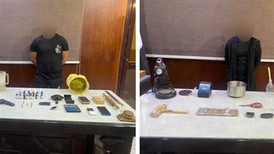 ضبط عاطلين لتحويل شقة مصنع لإنتاج مخدر الحشيش فى الجيزة
