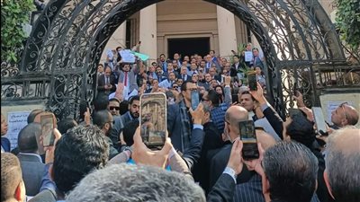 محامون ينظمون وقفة احتجاجية ضد الفاتورة الإلكترونية 