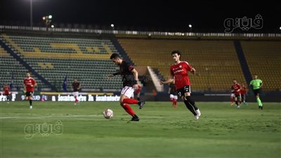 أحمد متعب يحرز الهدف الأول لطلائع الجيش بمرمى الأهلي 