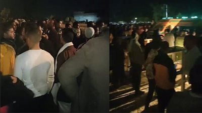 موكب جنائزي مهيب.. الآلاف يشيعون جثامين 10 عمال لقوا مصرعهم في انقلاب سيارة بالبحيرة