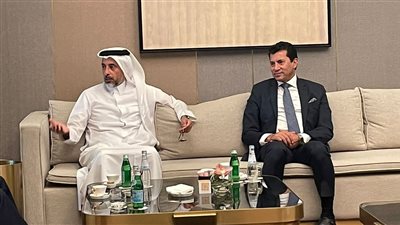 وزير الرياضة يبحث التعاون الثنائي مع نظيره القطرى