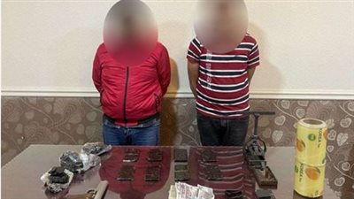 ضبط شخصين بكفر الشيخ بحوزتهما كمية من مخدر الحشيش